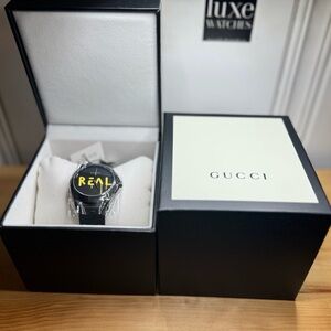 Gucci Black and Yellow Men's Watch